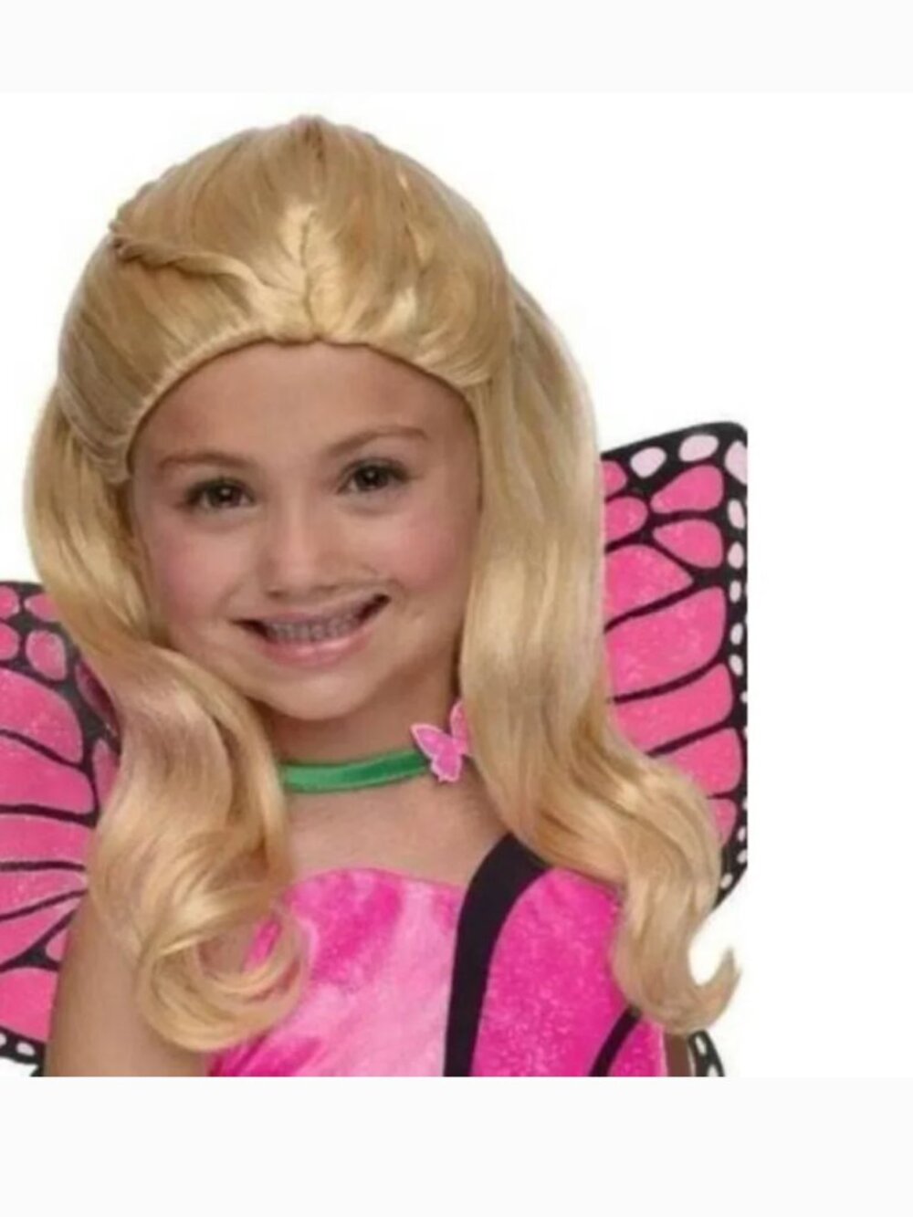 Barbie Mariposa WIG Fairy Princess Blonde Halloween Costume Accessory Kids